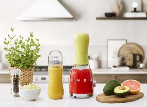 Blender mini Smeg czerwony 300w PBF01RDEU