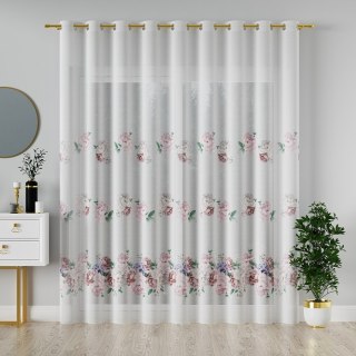 PEONI Firanka z ołowianką DOLLI, wysokość 295cm, kolor 001 różowy F00006/OLO/001/000290/1