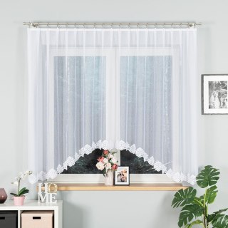 Firanka gotowa żakardowa ŻAKLINA rozmiar 160x330 cm kolor biały