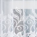 Nowoczesna i elegancka - gotowa żakardowa firanka BASTIA 120x350 cm w kolorze białym