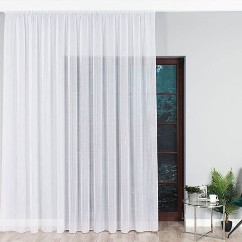 Firanka fantazyjna z ołowianką na metry 001155 wysokość 300 cm kolor biały