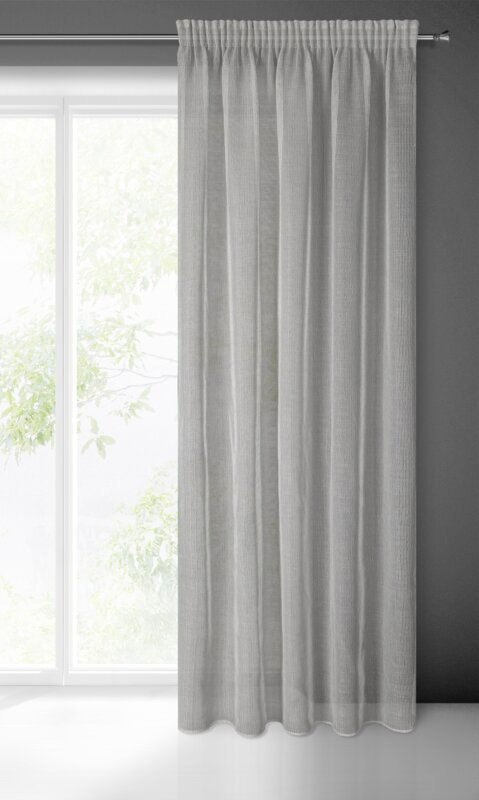 FIRANA GOTOWA KIM 2 NA TAŚMIE 140X300 CM SREBRNY