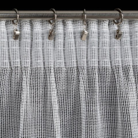 FIRANA GOTOWA KIM 2 NA TAŚMIE 140X300 CM SREBRNY