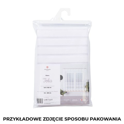 KALINA Firanka żakardowa gotowa, szerokość 300 x wysokość 250cm, kolor 001 biały 000382/FBP/001/300250/1