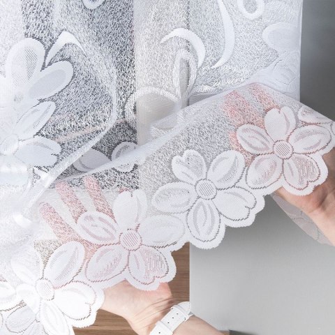 Firanka żakardowa gotowa RENATA 150x300 cm kolor biały