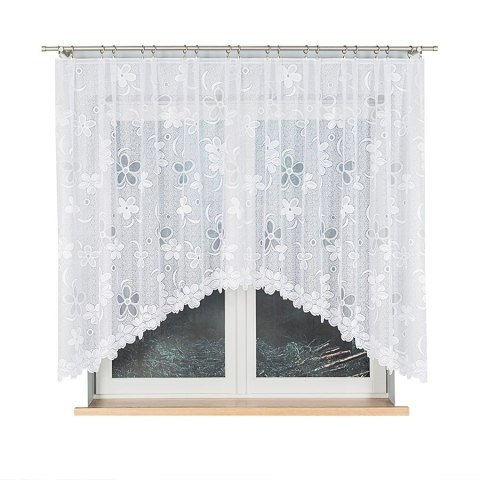 Firanka żakardowa gotowa RENATA 150x300 cm kolor biały