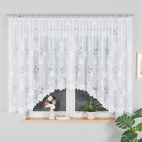 Firanka żakardowa gotowa RENATA 150x400 cm kolor biały