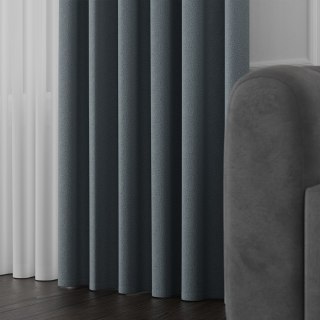 RUFUS Tkanina dekoracyjna dwustronna, wysokość 320cm, kolor 675 szaroniebieski TD0017/TDP/675/000320/1