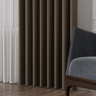 RUFUS Tkanina dekoracyjna dwustronna, wysokość 320cm, kolor 680 ciemny brązowy TD0017/TDP/680/000320/1