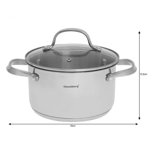 Zestaw garnków stalowych (9 el.) Klausberg KB-7215