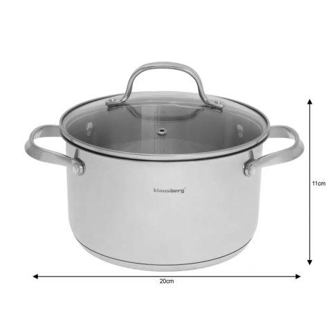 Zestaw garnków stalowych (9 el.) Klausberg KB-7215