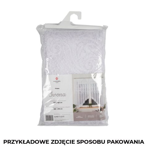 IWONA Firanka żakardowa gotowa, szerokość 500 x wysokość 160cm, kolor 001 biały 049312/FBL/001/500160/1