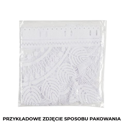 RANI Makrama żakardowa gotowa, szerokość 160 x wysokość 160cm, kolor 001 biały 001474/PBL/001/160160/1