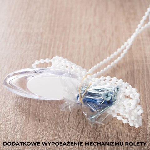 Lino, roleta rzymska półprzezroczysta, szerokość 180 cm x wysokość 160cm, kolor 005 szary, 036148 P00096/RZY/005/180160/1