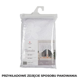 RENATA Firanka żakardowa gotowa, szerokość 250 x wysokość 110cm, kolor 001 biały 049885/FBL/001/250110/1