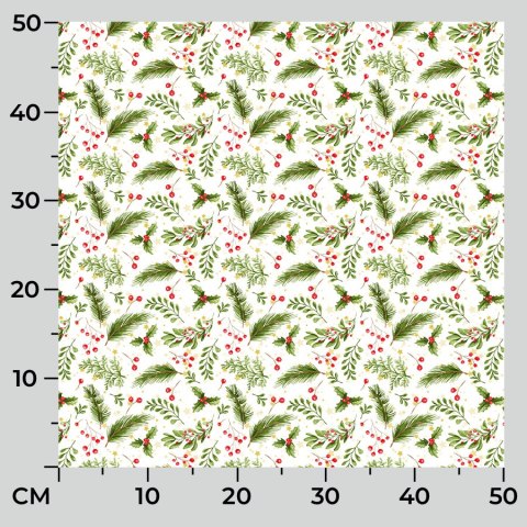 ŚWIĘTA 043 Tkanina dekoracyjna świąteczna, typu TZ7030, szerokość 140cm, kolor 001 TZ0043/TDM/001/140000/1