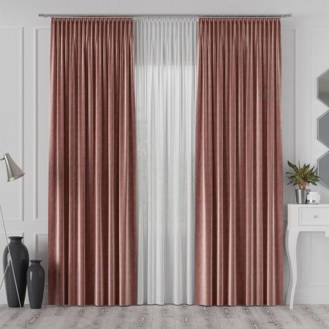 VELVET Tkanina dekoracyjna, wysokość 300cm, kolor 034 ciemny pudrowy różowy VELVET/TZP/034/000300/1