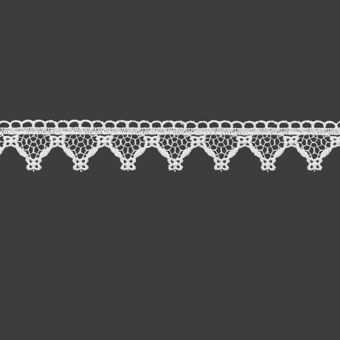 Koronka gipiurowa, wysokość 3cm, kolor biały 074073/447/001/000003/1