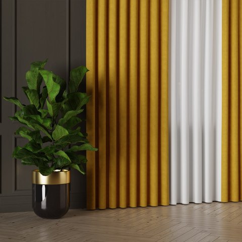 MANUEL Tkanina dekoracyjna, wysokość 300cm, kolor 785 szafranowy żółty TD0016/TDP/785/000300/1