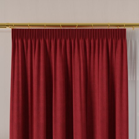 MANUEL Tkanina dekoracyjna, wysokość 300cm, kolor 794 czerwony TD0016/TDP/794/000300/1