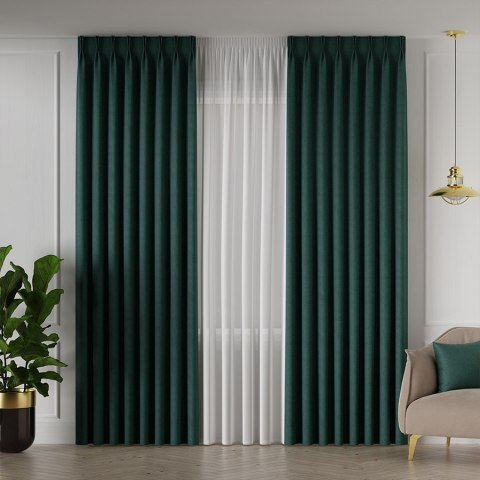 MANUEL Tkanina dekoracyjna, wysokość 300cm, kolor 813 szmaragdowy zielony TD0016/TDP/813/000300/1