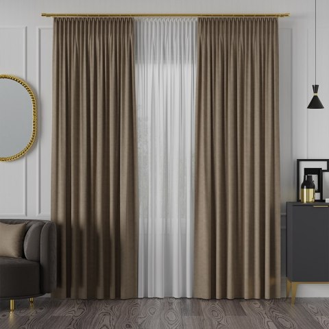 MANUEL Tkanina dekoracyjna, wysokość 300cm, kolor 816 jasny brązowy TD0016/TDP/816/000300/1