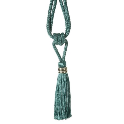 SZNUR DEKORACYJNY LARISA DŁ. 51 CM CIEMNOMIĘTOWY