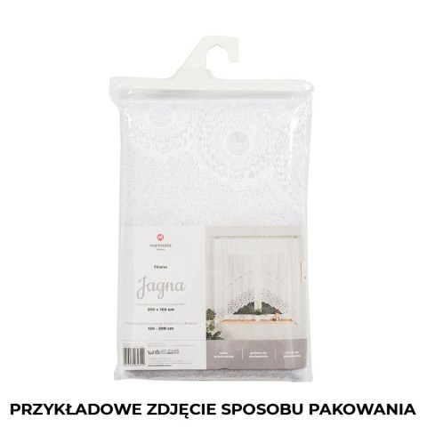 Gotowa Firanka żakardowa DARIA 300x140cm kolor biały