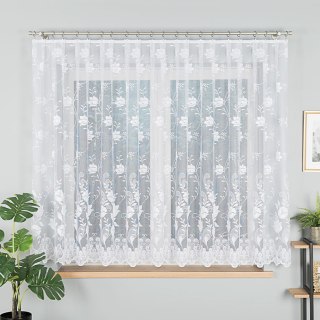 Firanka żakardowa na metry 005189 wysokość 155 cm kolor biały