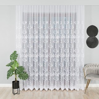 Firanka żakardowa na metry 910007 wysokość 250 cm kolor biały