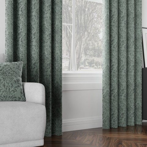 MADELINE Tkanina dekoracyjna, wysokość 300cm, kolor 004 miętowy zielony 374165/TZP/004/000300/1