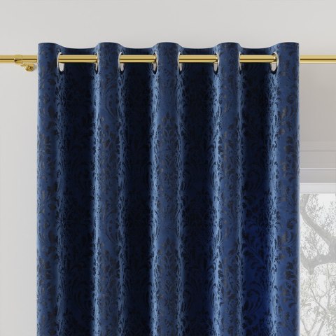 MADELINE Tkanina dekoracyjna, wysokość 300cm, kolor 019 ciemny niebieski 374165/TZP/019/000300/1