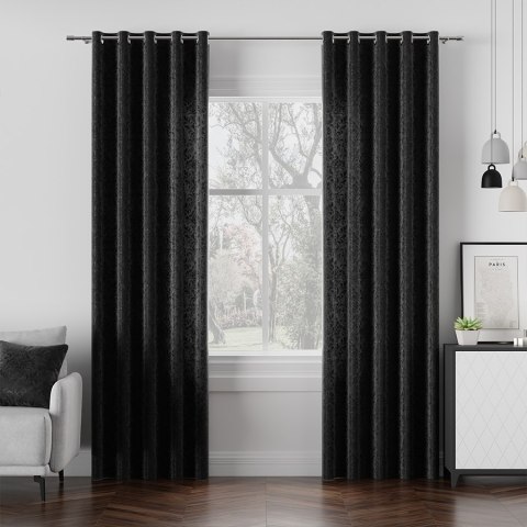 MADELINE Tkanina dekoracyjna, wysokość 300cm, kolor 025 czarny 374165/TZP/025/000300/1