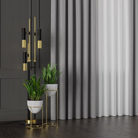 RUFUS Tkanina dekoracyjna dwustronna, wysokość 320cm, kolor 666 jasny szary TD0017/TDP/666/000320/1