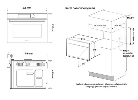 KUCHNIA MIKROFALA SAMSUNG NQ 5B4313GBK