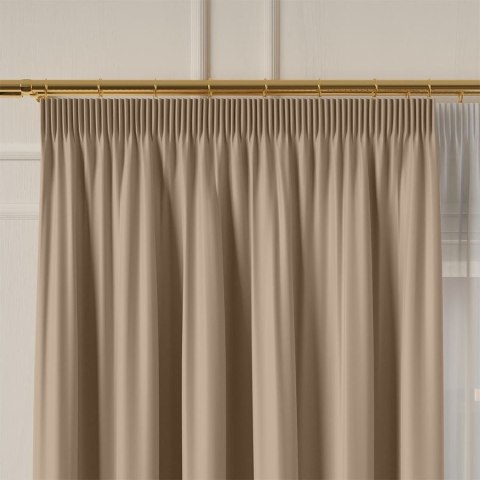 GRETA Tkanina dekoracyjna typu blackout, wysokość 320cm, kolor 004 beżowy 004204/TDP/004/000320/1