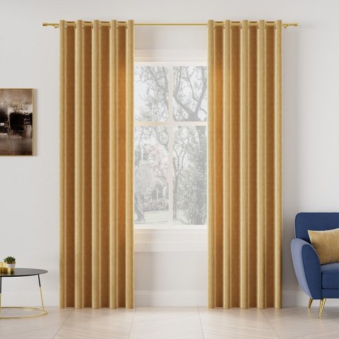 MARTINA Tkanina dekoracyjna, wysokość 300 cm, kolor 015 żółty 374841/TZP/015/000300/1