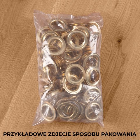 Przelotka metalowa, wysoki kołnierz LN, śr wew 40mm zewn. 62mm, kolor chrom antyczny 022 PRZELO/MET/022/040011/1