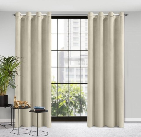 ZASŁONA GOTOWA D91 ROSA 140X250 CM BEŻOWY