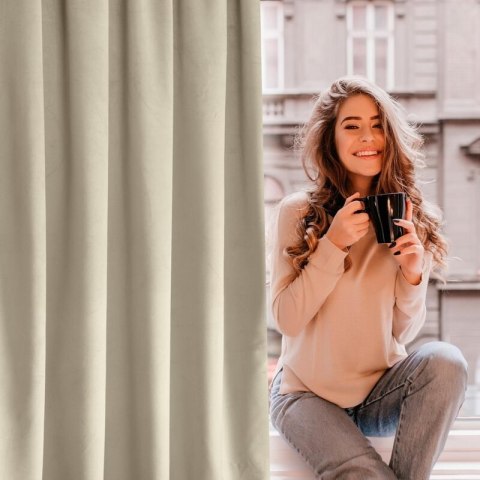 ZASŁONA GOTOWA D91 ROSA 140X250 CM BEŻOWY