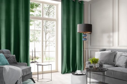 ZASŁONA GOTOWA D91 ROSA 140X250 CM CIEMNOZIELONY