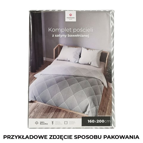 AKSEL Komplet pościeli z satyny bawełnianej 220x200cm 100044/SAT/000/220200/1