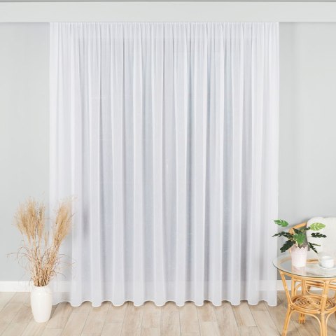 Firanka fantazyjna z ołowianką na metry 318331 wysokość 300 cm kolor biały