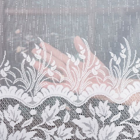 Firanka żakardowa 018864 wysokość 250 cm kolor biały