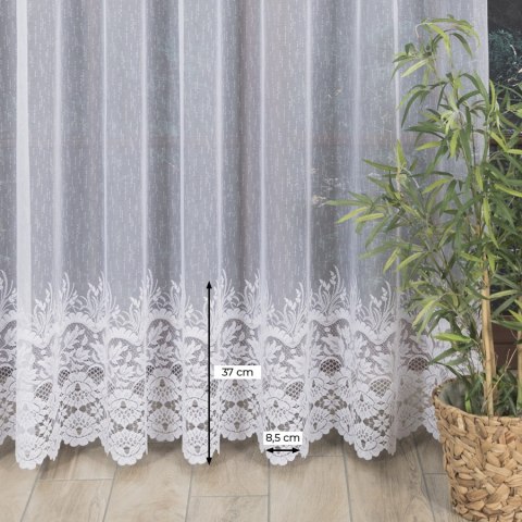 Firanka żakardowa 018864 wysokość 250 cm kolor biały