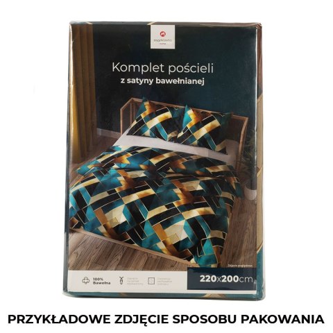 RUBIK Komplet pościeli z satyny bawełnianej 160x200cm 100051/SAT/000/160200/1