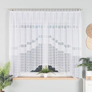 Firanka gotowa żakardowa ADRIANNA 160x300 cm kolor biały