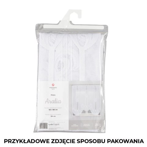 ARALIA Panel żakardowy gotowy, szerokość 160 x wysokość 160cm, kolor 001 biały 019313/PBL/001/160160/1