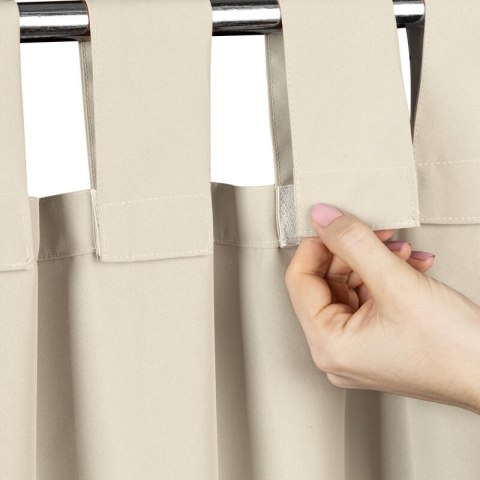 ZASŁONA GOTOWA GARDEN NA SZELKACH 155X240 CM BEŻOWY