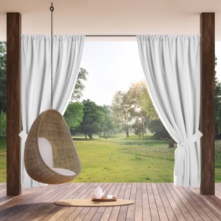 ZASŁONA GOTOWA GARDEN NA TAŚMIE 155X200 CM BIAŁY